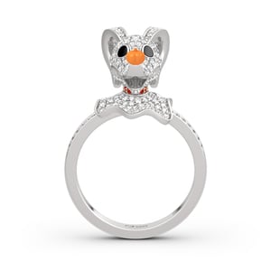 Jeulia "The Head of Team" Sterling Silver Ring