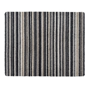 Candy Monochrome Striped Washable Doormat - 80x100cm