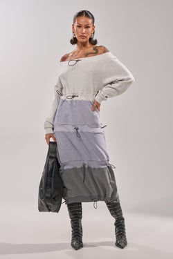 AKIRA Tied Up Right Now Maxi Dress | Size XL