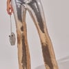 AKIRA Galaxy Ombre Sequin Flare Pants | Size Small
