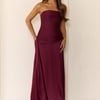 Sugar Cubes Strapless Maxi Dress Wine