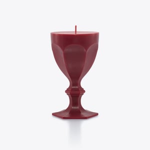 Harcourt Glass Candle - Red | Baccarat
