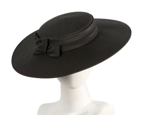 Black boater hat by Max Alexander