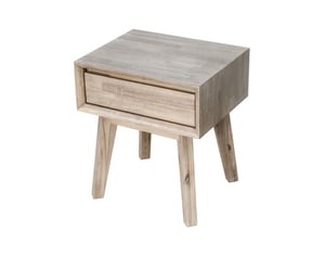 QE Home Gia Nightstand, White
