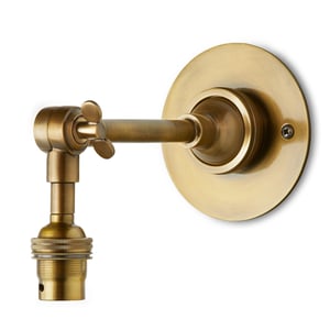 Mumford wall fitting in antique brass