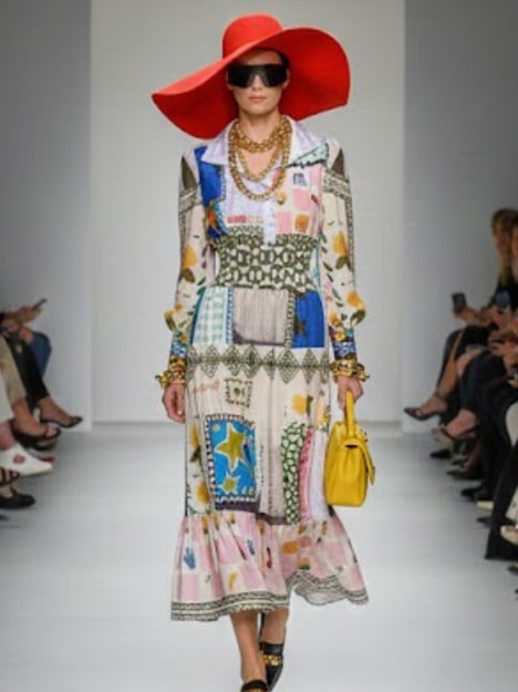 Maxi Dress New Collection BYMANYC ® New York • Artistic Patchwork Print