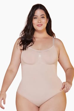 Comfort Evolution Bodysuit - Gloss Nude / 3XL