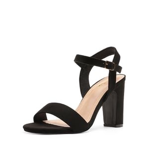 DREAM PAIRS Open Toe Ankle Strap Chunky Heel Sandals