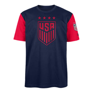 Men's New Era USWNT Crest Navy Tee / 3X