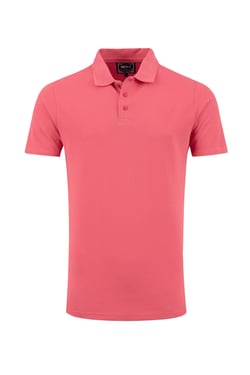 Weird Fish Giles Pique Polo Shirt Dark Pink Size XL