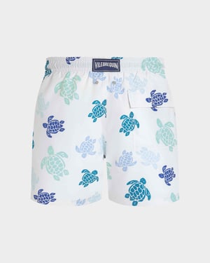 Vilebrequin - Men Swim Shorts Tortues Multicolores - Swimwear - Moorea - White - Size XXXL