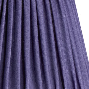 45cm straight empire shade in Cobalt silk with velvet tape