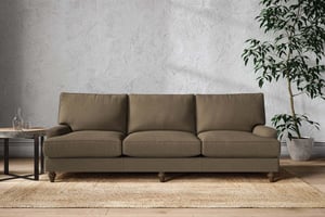 nkuku Marri Sofa | Make To Order | Super Grand | Brera Linen Chesnut