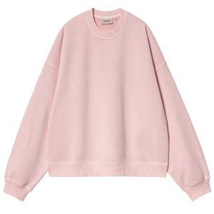 Carhartt WIP Womens Benton Sweat Air Pink Garment Dyed