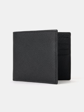 The Billfold Wallet - Black Madras Grain