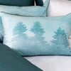 QE Home Juniper Pillow Sham, Contemporary, Black, King