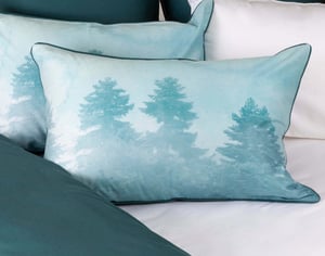 QE Home Juniper Pillow Sham, Contemporary, Black, King