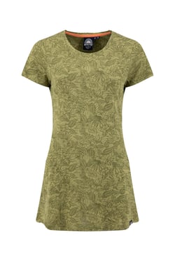 Weird Fish Sidra Printed Jersey Slub Tunic WashedOak Size 8
