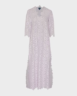 Vilebrequin - Women Guipure Kaftan Flowers Lace - Kaftan - Kamari - Pink - Size L/XL