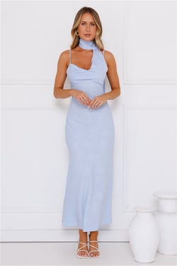 Stylish Chic Maxi Dress Blue