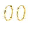 Flare Hoop Earrings 14K