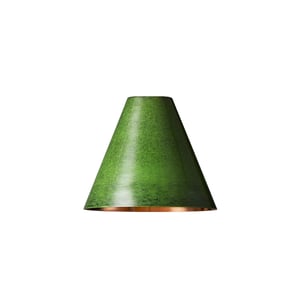 Stanlette pendant shade in military green with copper interior