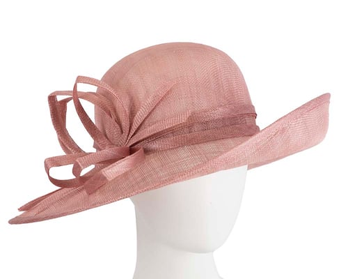 Dusty pink fashion racing hat by Max Alexander