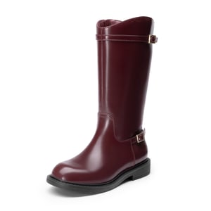 DREAM PAIRS Girls    Classic Buckle Knee High Boots