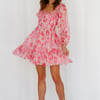 Aura Check Dress Pink