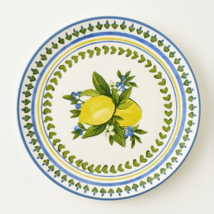 Lemoncello Porcelain Yellow Dinner Plate