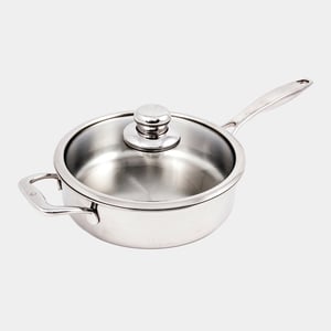 Premium Clad Saute Pan with Glass Lid - Induction - 4.2 qt