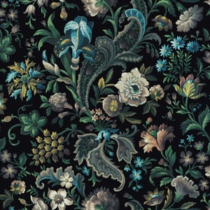 FLORIKA Wallpaper - Onyx