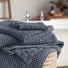 French Blue 100% Cotton Waffle Towels