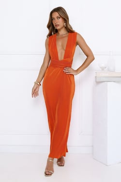 Fly Above Maxi Dress Orange