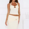 Flawless Star Halter Crop Top Yellow