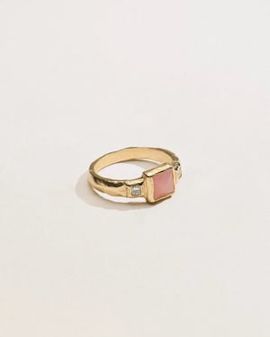 Stone Pyramid Ring - 7