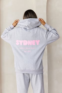 BASE Slip On Sydney Hoodie Grey Marle