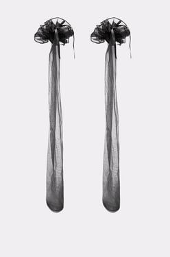 AKIRA Becky Bow Stockings | Black