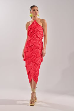 AKIRA Give It To Me Baby Satin Maxi Dress | Size XL