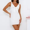 Girly Flair Mini Dress White