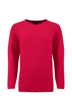 Weird Fish Dalla Knitted Crew Neck Jumper Barberry Size 8