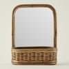 Grin Tabletop Mirror With Basket Base