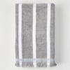 Ella Striped Cotton Bath Towel - Grey