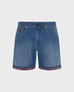 Vilebrequin - Men Denim Bermuda Shorts Crab Balloons - Bermuda - Garonne - Blue - Size 42