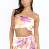 Sunset Silk Crop Top Orange