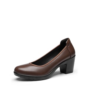 DREAM PAIRS  Stand All Day Pumps  Edena Chunky Low Block Heel Pumps