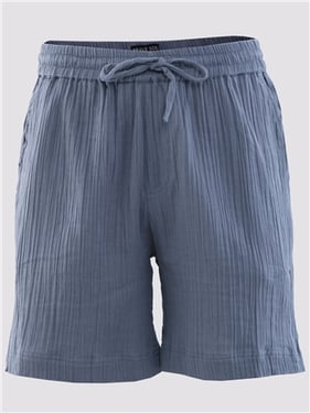 Brave Soul Cotton Beach Shorts - Mid Blue - XL