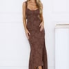 Enchanted Empire Maxi Dress Brown