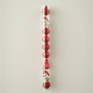 Jolly Christmas Ornament Set (9 Piece) - Red
