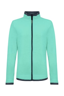 Weird Fish Ariana Full Zip Grid Fleece Bevelled Glass Size 8